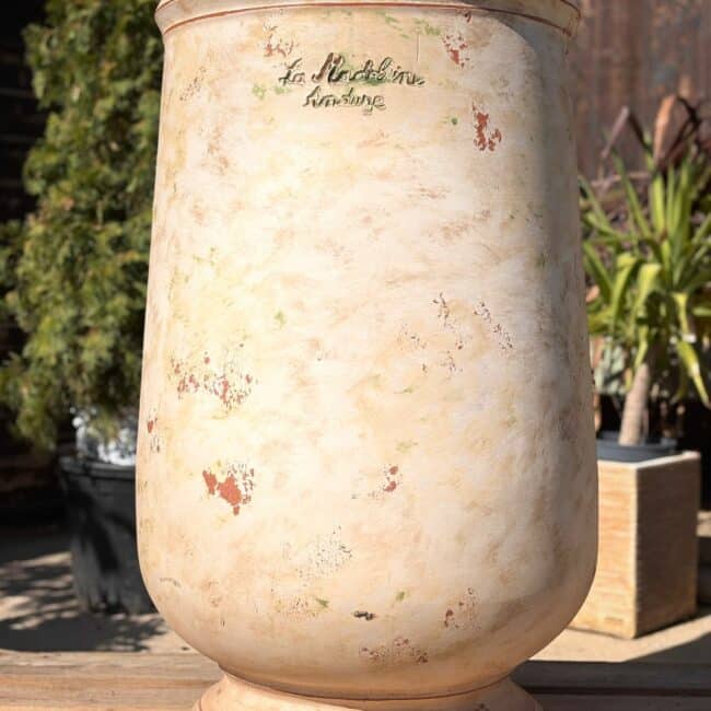 Jarre à huile patine ancienne - poterie de la madeleine Anduze