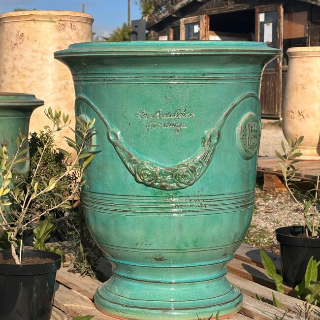 Pots Anduze - Poterie de la madeleine - Patine Turquoise